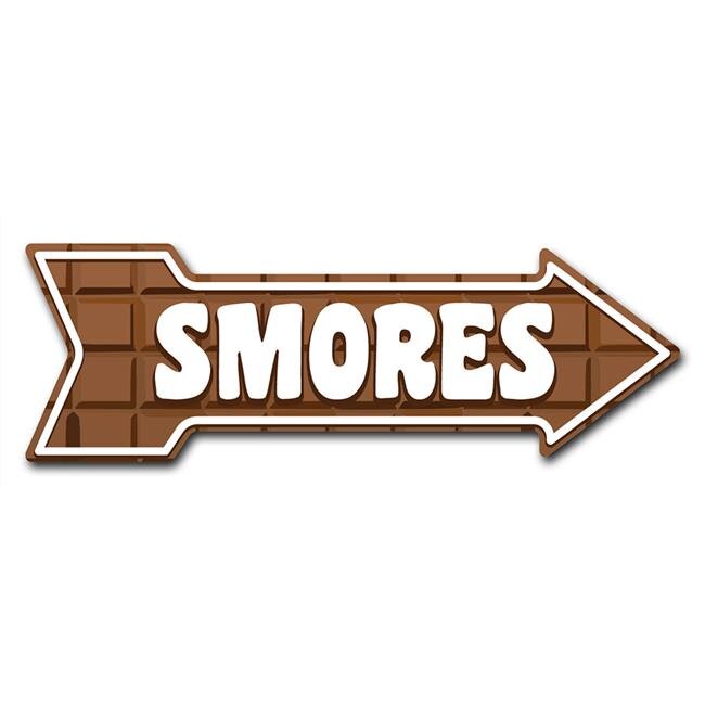 SignMission D-A-8-999610 8 x 24 in. Indoor & Outdoor Decor Direction Sticker Vinyl Wall Decals - Smores - 24 in.